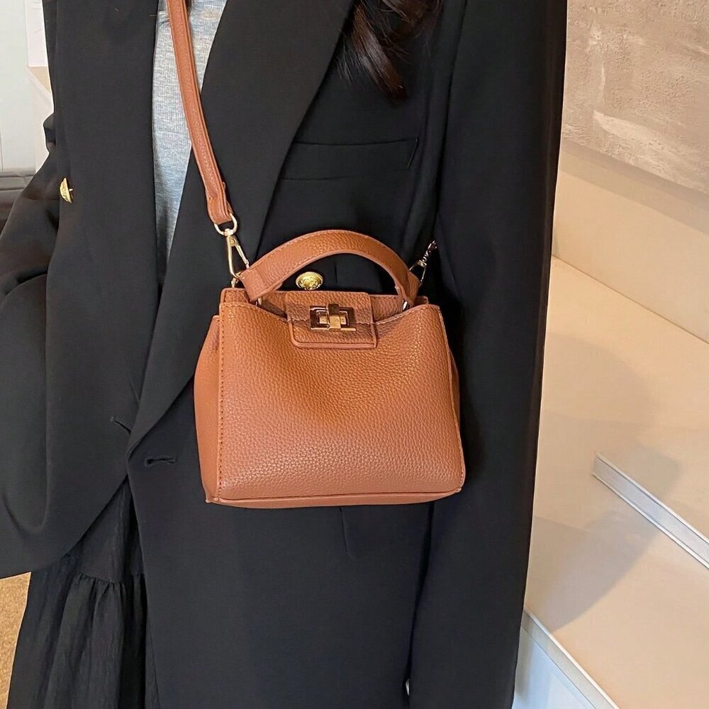 Brown Elegant Women's Crossbody HandBag - Picture 3 of 7
